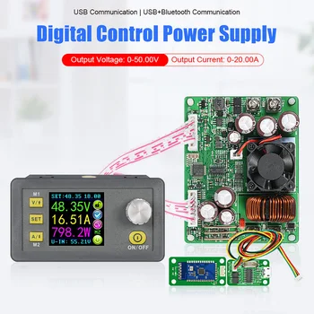 

DPS5020 Constant Voltage Current Converter 50V 20A LCD Voltmeter Step-down Adjustable Digital Power Supply Module QP2