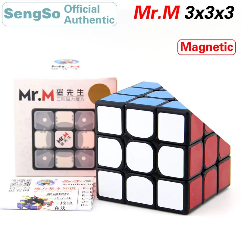 

ShengShou Mr.M 3x3x3 Magnetic Magic Cube SengSo 3x3 Magnets Speed Puzzle Antistress Educational Toys For Children