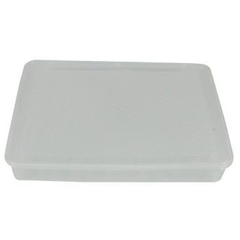 

24 Case Egg Boxes Kitchen Refrigerator Crisper Box Portable Storage Box Plastic Picnic Egg Cartons White
