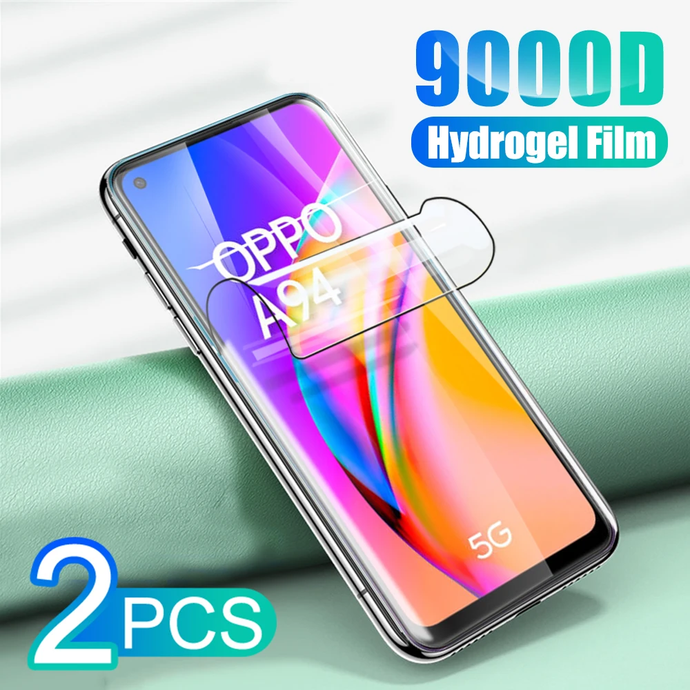 2Pcs Hydrogel Film For OPPO A94 A74 A54 4G 5G HD Screen Protector For OPPO A 94 74 54 Display Soft Protective Film Not Glass iphone screen protector