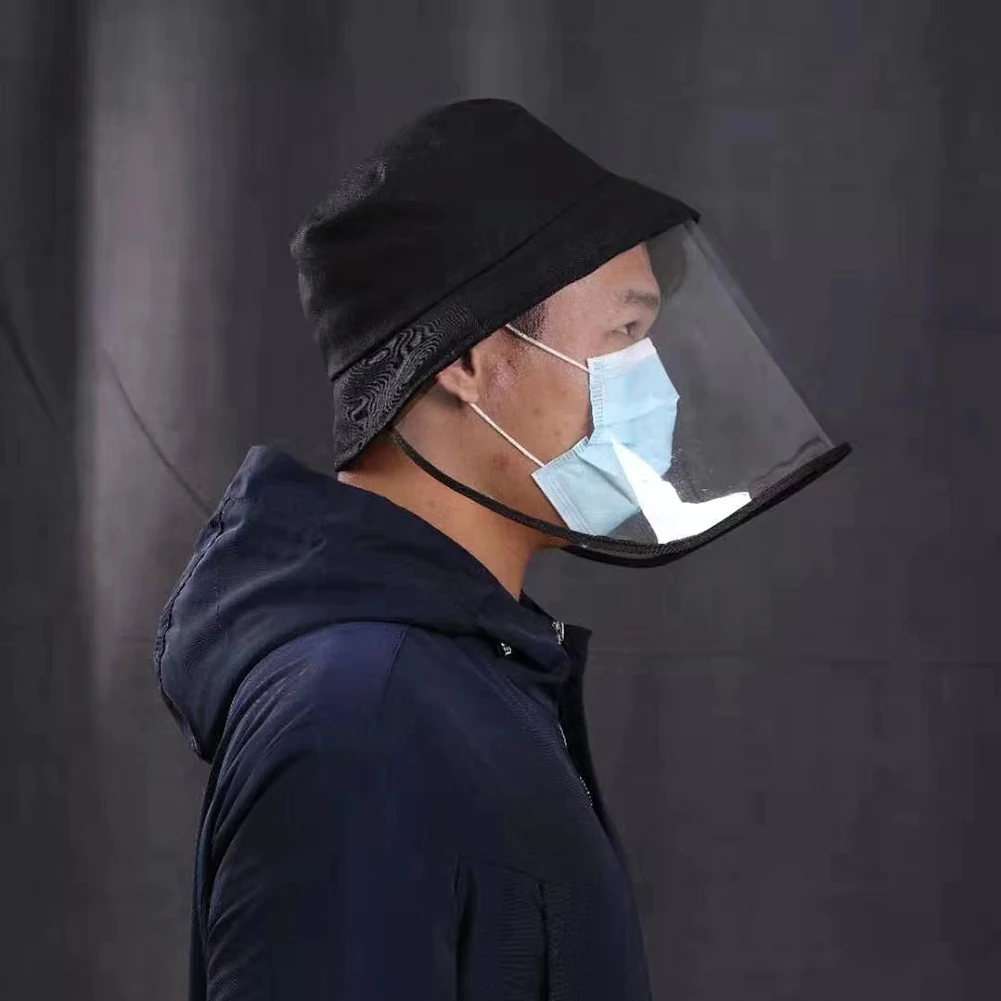 

Dustproof Protective Facial mask Particulate Respirator Anti-Spitting Splash Hat Windproof Sand Windshield Fisherman Hat
