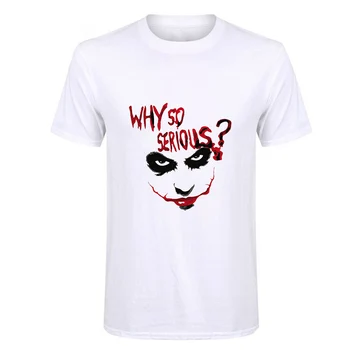 

Showtly Joker Joaquin Phoenix T Shirt Short Sleeve Boy/girl/kids Top Tees Men Why So Serious T-shirt Funny Horror Satan Tees