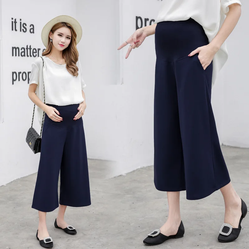 

Maternity Clothes 2019 Summer New Style Korean-style Fashion Loose Pregnant Women Loose Pants Capri Pants Casual Maternity Pants