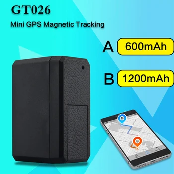 

Vehicle Car GPS Tracker GT026A GT026B Magnetic Locator Geo-fence Alarm 600/1200mAh Long Standby GPS+LBS Real-time Tracking