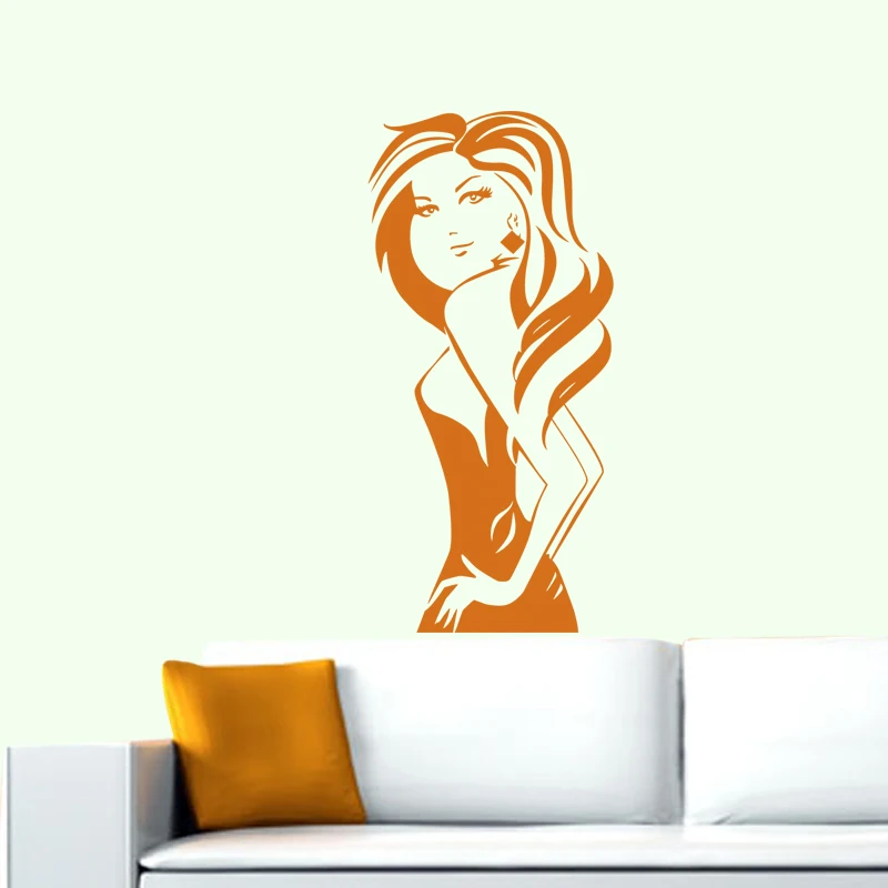 Hair Salon Sticker Beauty Scissors Decal Haircut Name Posters Vinyl Wall Art Decals Decor Decoration Mural Salon Sticker M0010