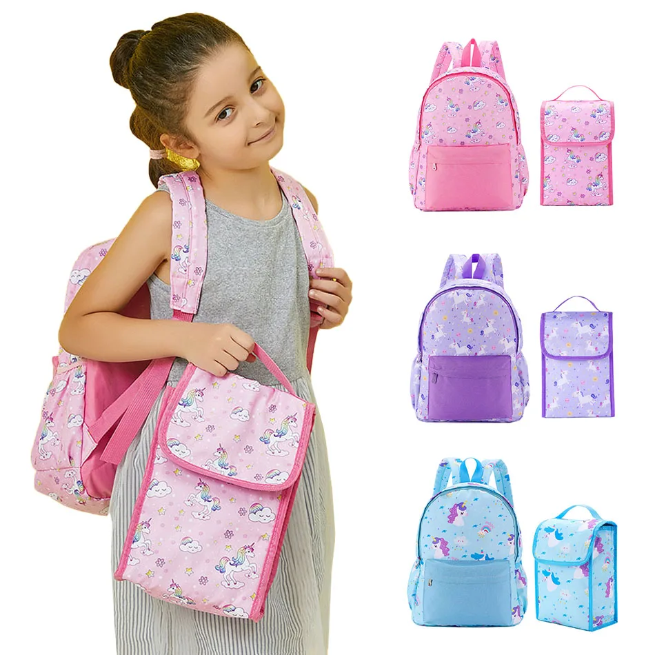 MNSRUU Mochilas de unicornio para niños y niñas, bolsa de viaje ligera para  la escuela con correa ajustable, Multi-2, Classic