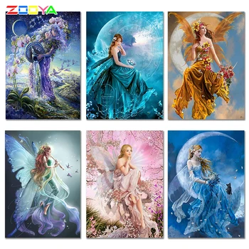 

ZOOYA Diamond Painting Beauty Goddess Abstract Full Drill Decor Diamond Embroidery Pattern Rhinestones Needlework Mosaic RF1181