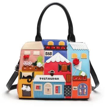 

3D Handmade Embroidery handbag fashion korean bags for women 2020 travel bags