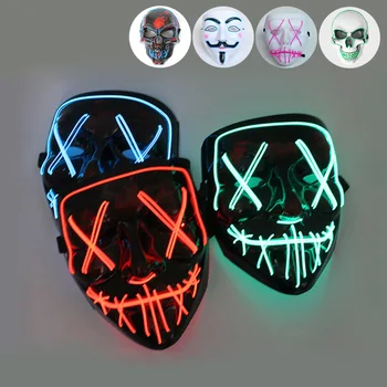 

Wholesale Light Luminous Funny Mask Party Decoration Crafts Holloween LED Demon Face Ornaments Horrifying Display Decor Figurine
