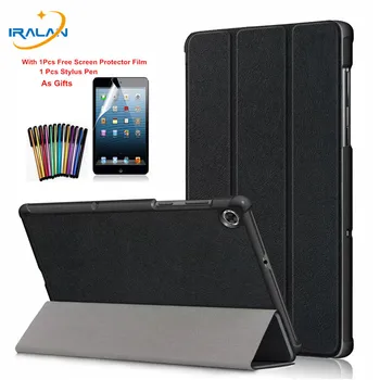 

Ultra thin Magnet Stand PU Leather Case Cover for Lenovo Tab M10 FHD Plus TB-X606F TB-X606X Full body Protective Shell+Film+Pen