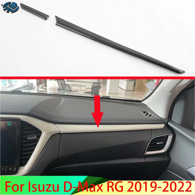 

Аксессуары для автомобилей Isuzu D-Max RG 2019-2022 стильная центральная консоль из углеродного волокна интерьерная приборная панель вокруг отделки
