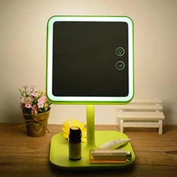 

Originality Led Makeup The Mirror Light Function Portable Fold Accept Princess Mirror Usb Charge Cosmetology Dressing Mirror
