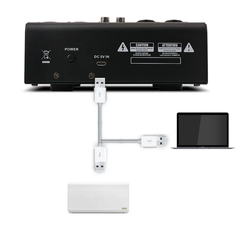 Профессиональный bluetooth Звуковая карта 4 канала смеситель USB маленький Миксер Для Домашнего Караоке динамик KTV Аудио Звуковая карта