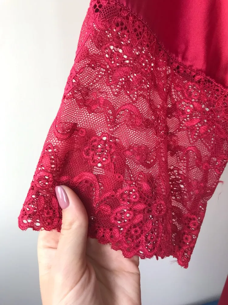 Herislim женский Шелковый Атласный короткий халат однотонное кимоно сексуальный