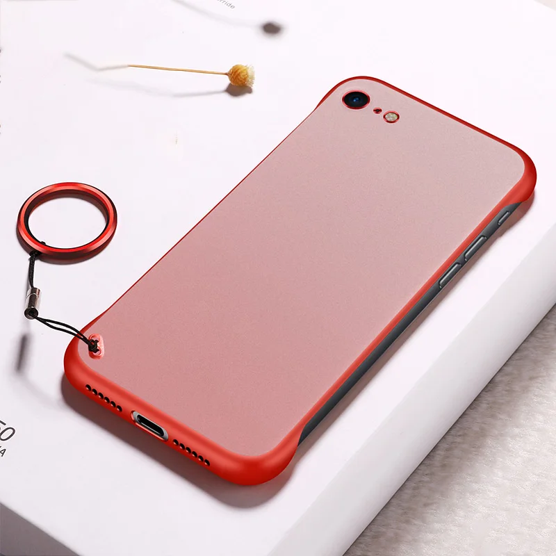 Red For iPhone7/8 Чехол для мобильного телефона без оправы без рамки для iPhone 6 6S 7 8 Plus X Xs Max Xr DQ-Drop - Цвет: Red For iPhone7/8