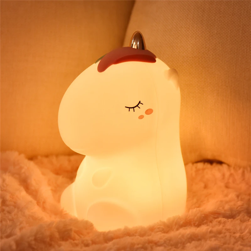 Details about   Unicorn Nightlight Multi-color Changing Integrated LED Rechargeable Silicone 
