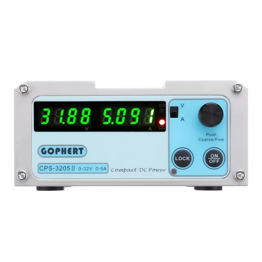 Gophert CPS-3205II 110 V/220VAC до 32V 5A Мини DC Регулируемый цифровой импульсный источник Питание для детей, на возраст от 0 до 30V 0-5A трансформатор