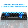 Redragon Lakshmi K606 Rainbow USB Mechanical Gaming Keyboard Blue Switch 61 Keys Wired detachable cable,portable for travel ► Photo 3/6