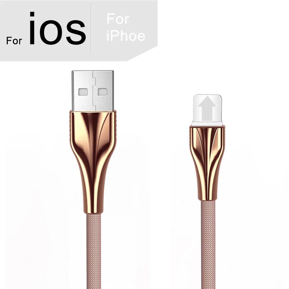 Зарядный кабель для iPhone, быстрая зарядка, usb type-C, кабель для телефона huawei, Micro usb, зарядный кабель для зарядки, шнур для передачи данных для мобильного телефона - Цвет: For iSO Pink