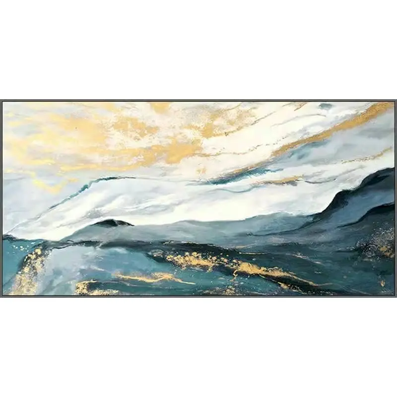 GATYZTORY DIY Oil Painting By Numbers Kits Mountain Peak Landscape Picture By Number 60x75cm HandPainted Home Wall Art