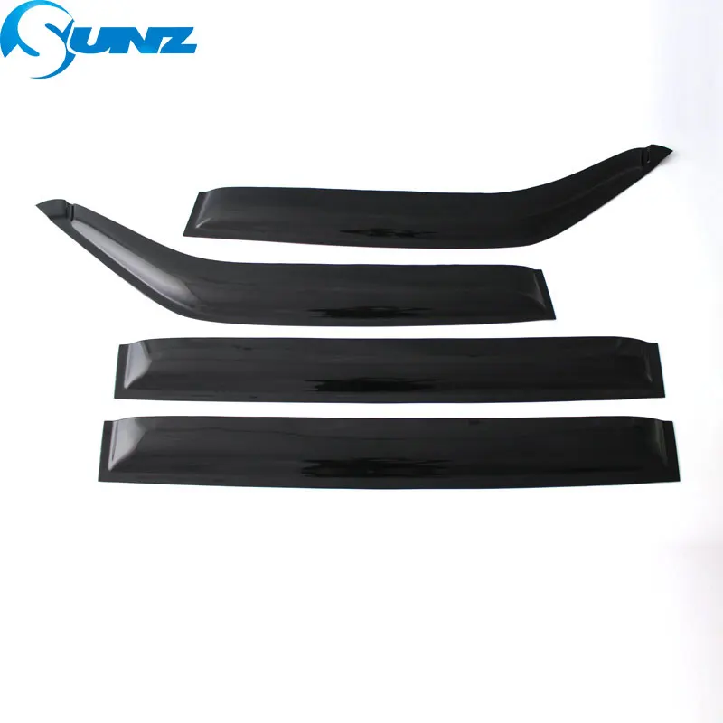 Боковые оконные дефлекторы для Mitsubishi Pajero Montero V73 ABS Black Sun Rain Guards автомобильный