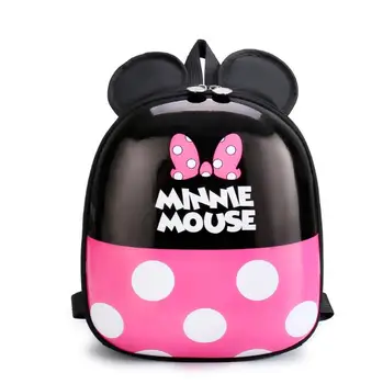 Disney Mickey Minnie mouse tornister dla dzieci przedszkole dla dzieci plecak dla dziewczynki plecak dla dziewczynki tanie i dobre opinie NYLON zipper Backpack 0 3kg 30cm W stylu rysunkowym Disney backpack Damsko-męskie 25cm plecaki do szkoły