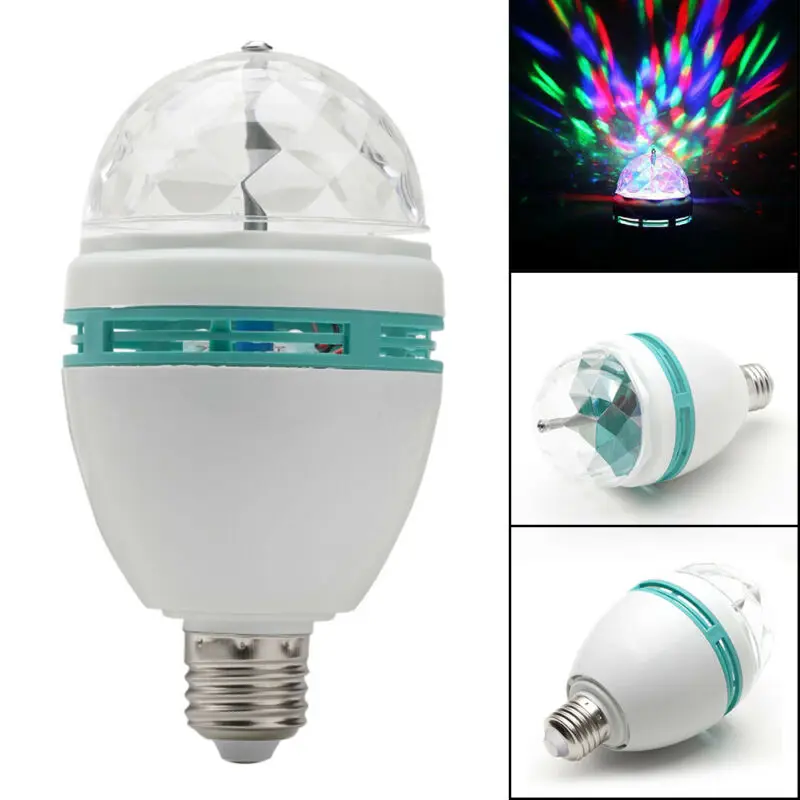 2 шт акриловый корпус+ PC абажур красочный вращающийся RGB светодиодный хрустальный шар лампа сценический светильник рождественские вечерние лампы для дома Diy Инструменты