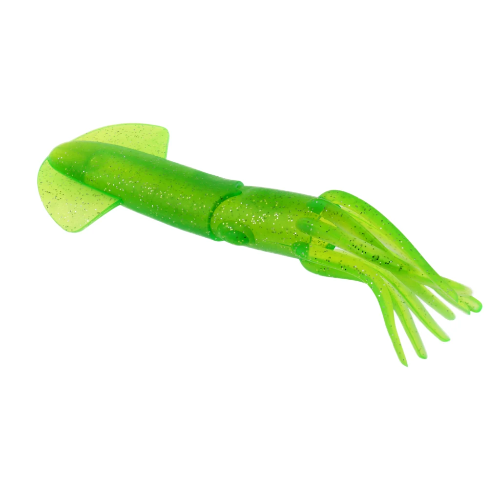 Green Squid Skirts Soft Lure 22cm/70g Sea Fishing Lures Snapper Tackle Baits