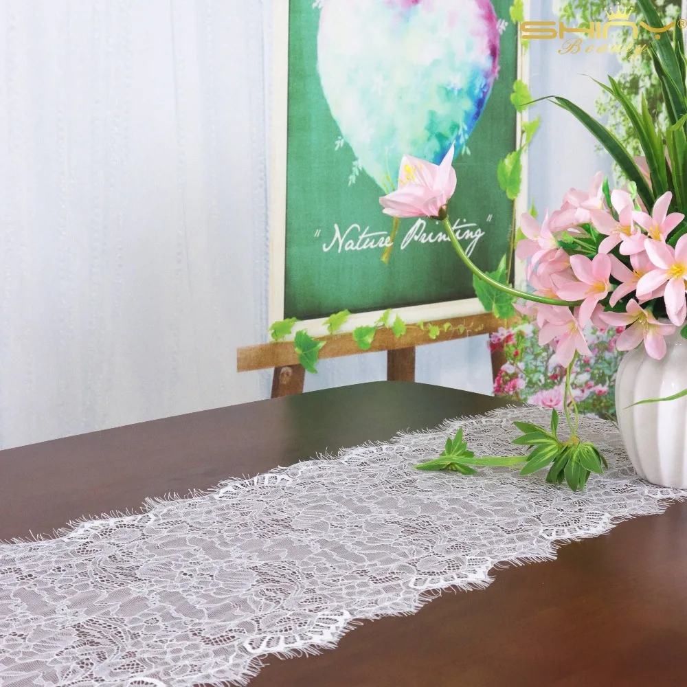 Белый кружевной настольный бегун Boho обеденный стол бегун s эластичность бегун для стола кружева дома и Textiles-M190827