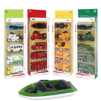 

Kids 5Pcs Truck Car Model Toy Alloy Diecast Construction Bulldozer Engineering Military Model Toy Cars for Children Boys Gifts