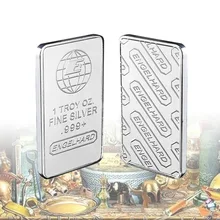 Engelhard Bullion Bar Commemorative Coin Square Commemorative Block Silver Plated Coin Badge Gift Souvenir Coins
