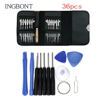 

Leather Case 36 In 1 torx Screwdriver Set Mobile Phone Repair Tool Kit Multitool Hand Tools For Iphone Watch Tablet PC 2019 New