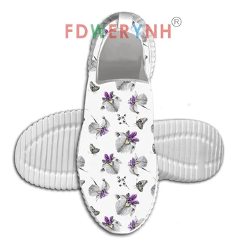 

Colorful Butterflies Pattern Customized Men's Women's Shoes Low Top Mesh Sneakers Zapatos De Mujer 2020