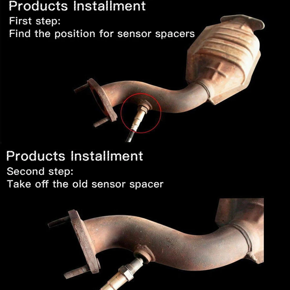 Car O2 Sensor Spacer M18x1.5mm Oxygen Sensor Extender Isolator Vehicle