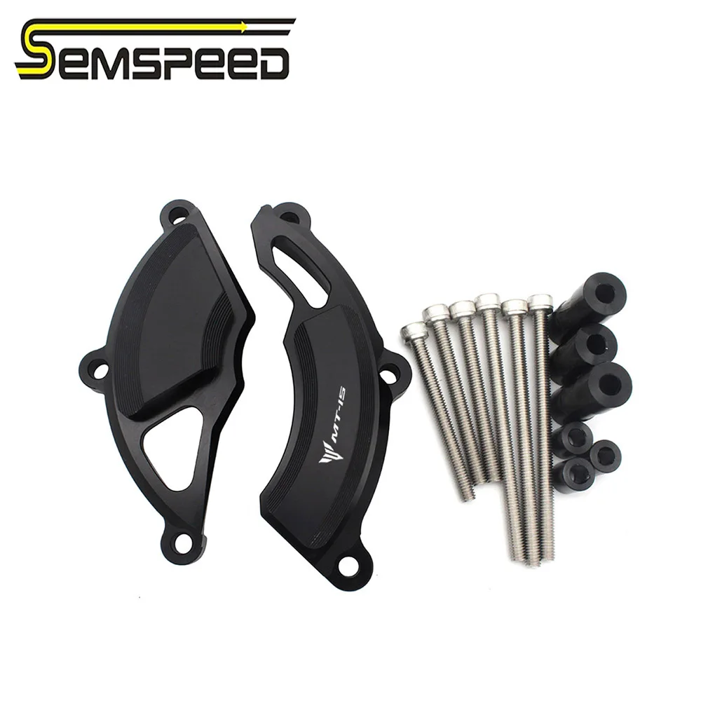 SEMSPEED MT 15 с логотипом мотоцикла защита двигателя Слайдеры для YAMAHA mt15 2018 2019
