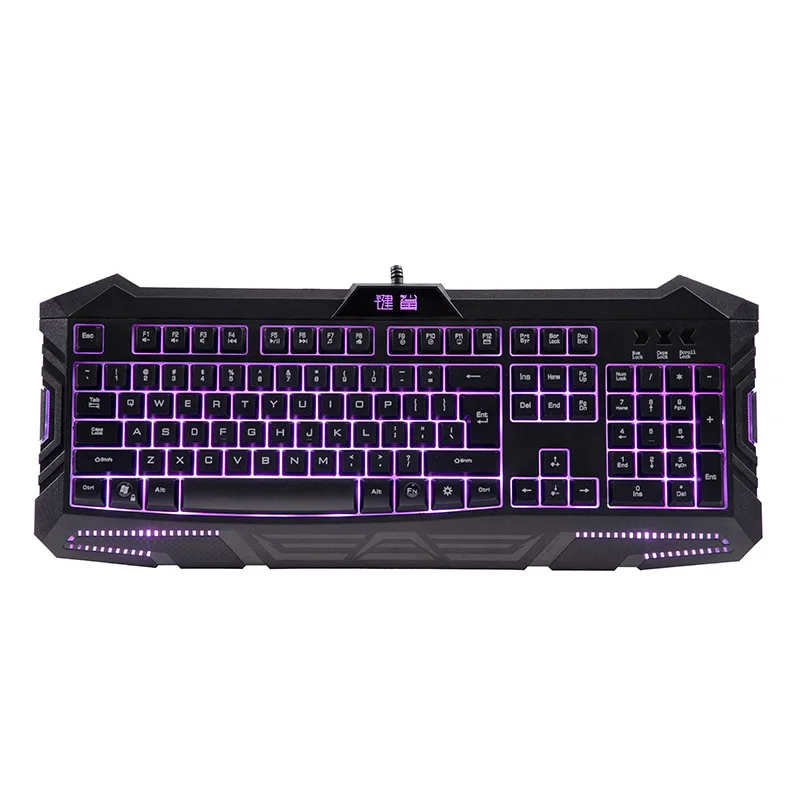 

Suspension Key Cap Three-Color Regulation Shining Game USB Wired Keyboard Office Household Typing E-Sports Factory Direct Sellin
