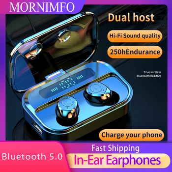 

Wireless Earphones Tws 5.0 Bluetooth Earphones Charging Case New Sports Waterproof Headsets Hifi Stereo Earbuds Microphones