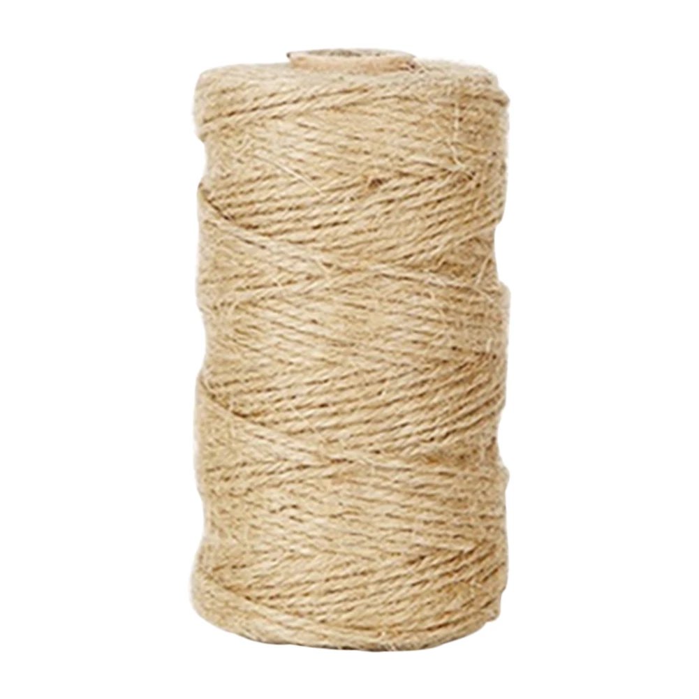 100M/Roll DIY Craft Natural Durable Best Arts Rope For Gardening Applications Jute Strings Lights Twine | Дом и сад