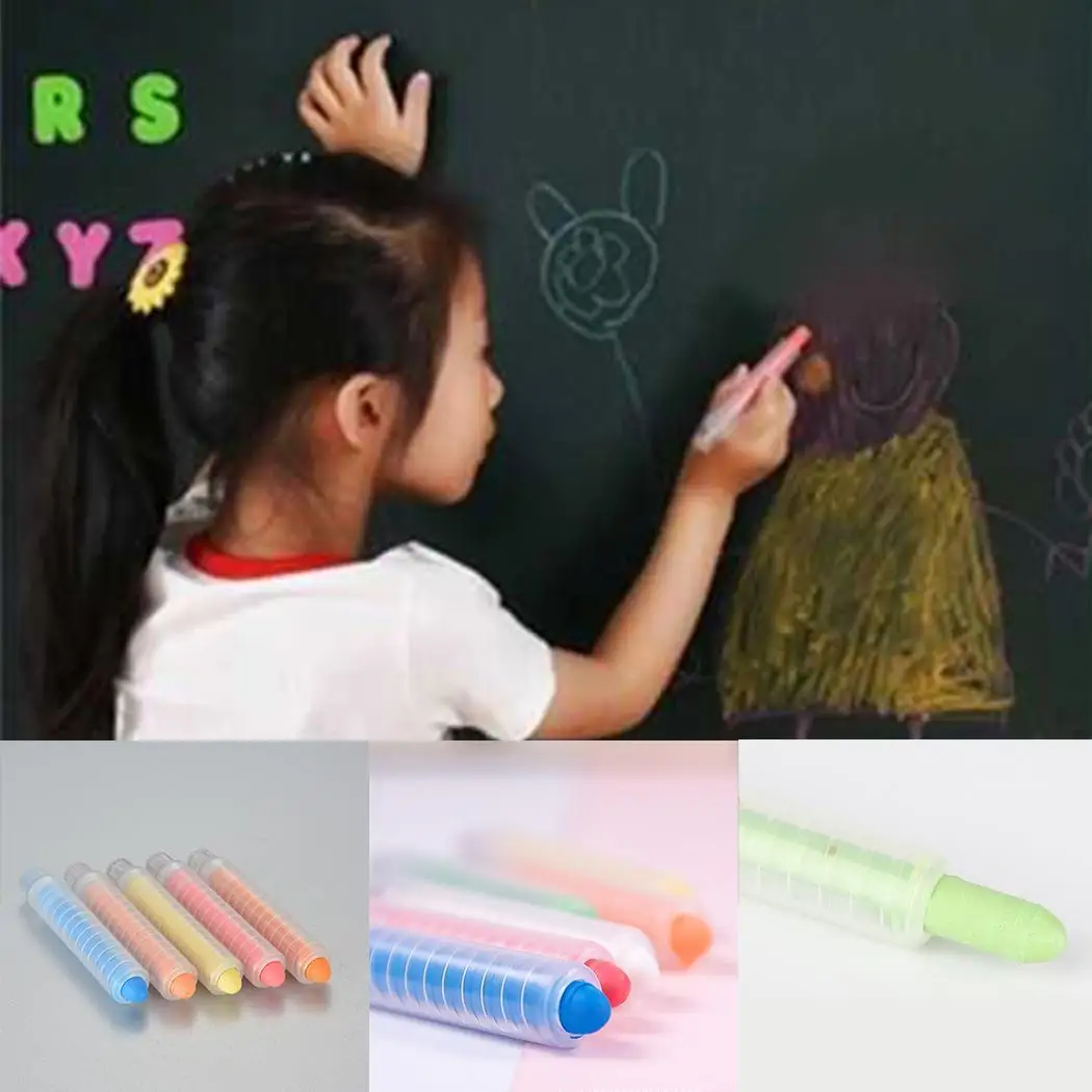 Детский пыленепроницаемый экологически чистый мел водорастворимый экологический Защитный пакет граффити ручка старше 3 лет игрушки