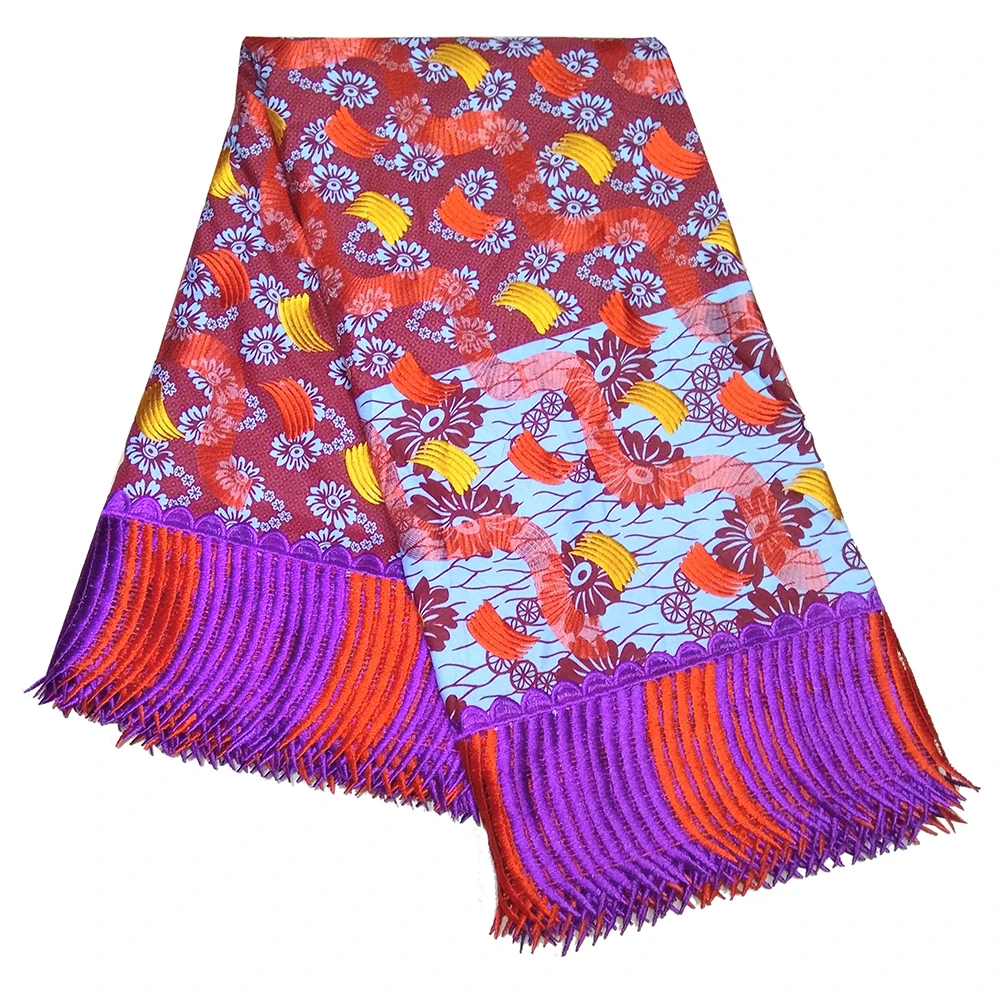 Африканский батик вышивка кружева АФРИКАНСКАЯ кружевная ткань голландский воск Анкара восковая печать ткань