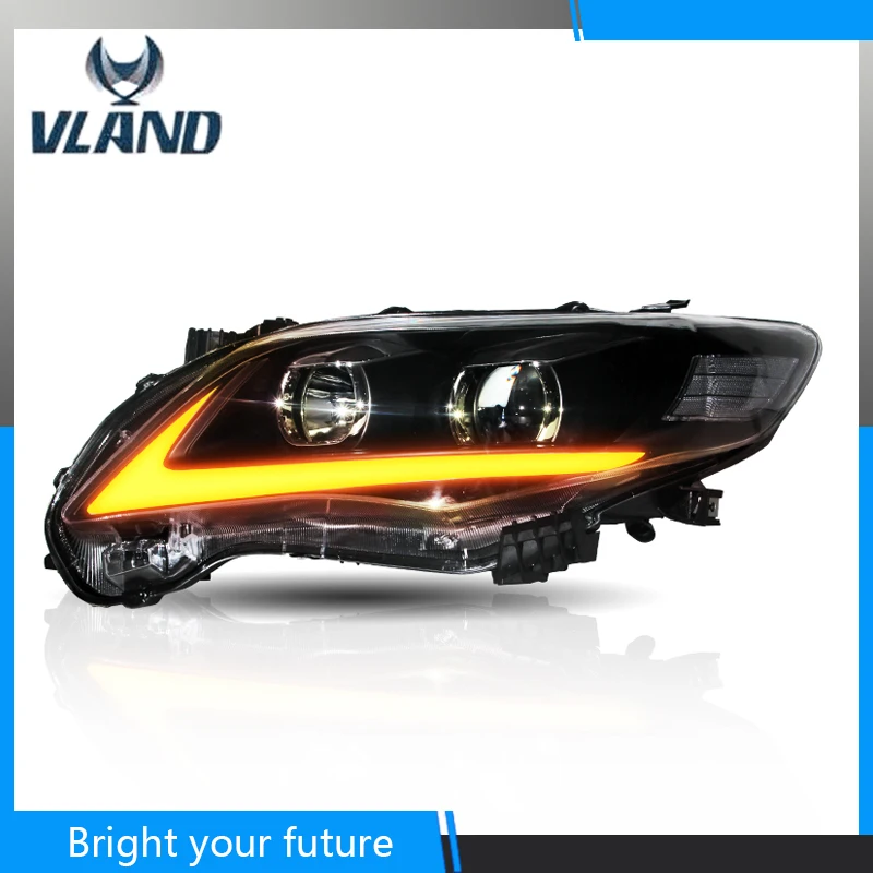 Автомобильные угловые фары для Corolla Altis 2011 2013 светодиодные полосы HID Bi Xenon