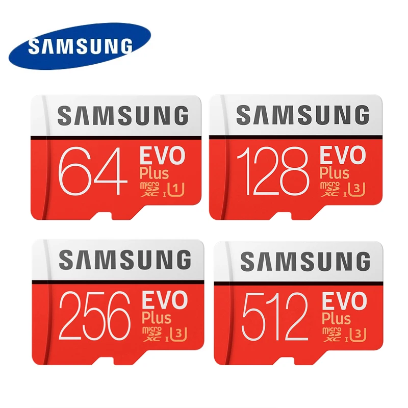 SAMSUNG EVO Plus карта памяти Micro SD класс 10 100 Мб 64 ГБ 128 256 512 ГБ|compact flash|memory card class10u3 micro sd |