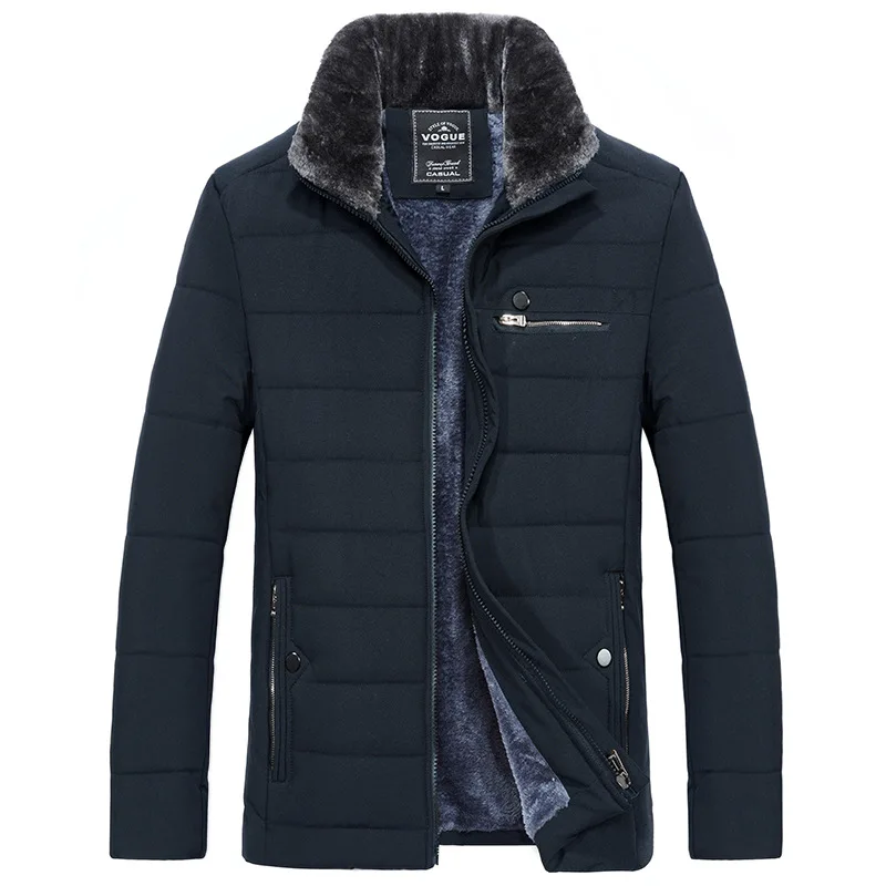 Greatest  2019 Men Winter Jacket Parkas High Quality Cotton Padded Wadded Thick Warm Outerwear Casual Coats M