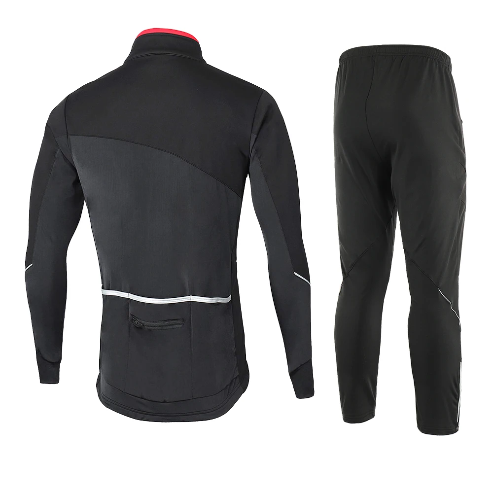 ARSUXEO, Мужская зимняя велосипедная куртка, комплект, ветрозащитная, водонепроницаемая, термальная спортивная одежда, велосипедные штаны, брюки, велосипедные костюмы, одежда 17DD