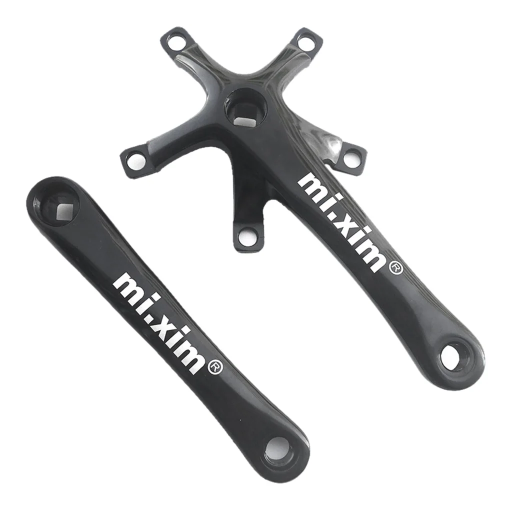 mi. Xim Road Bike Crank Arms 170mm 130BCD Aluminum Bicycle Crankset MTB Road Bike Bottom Bracket Crank Arm for Folding Bike