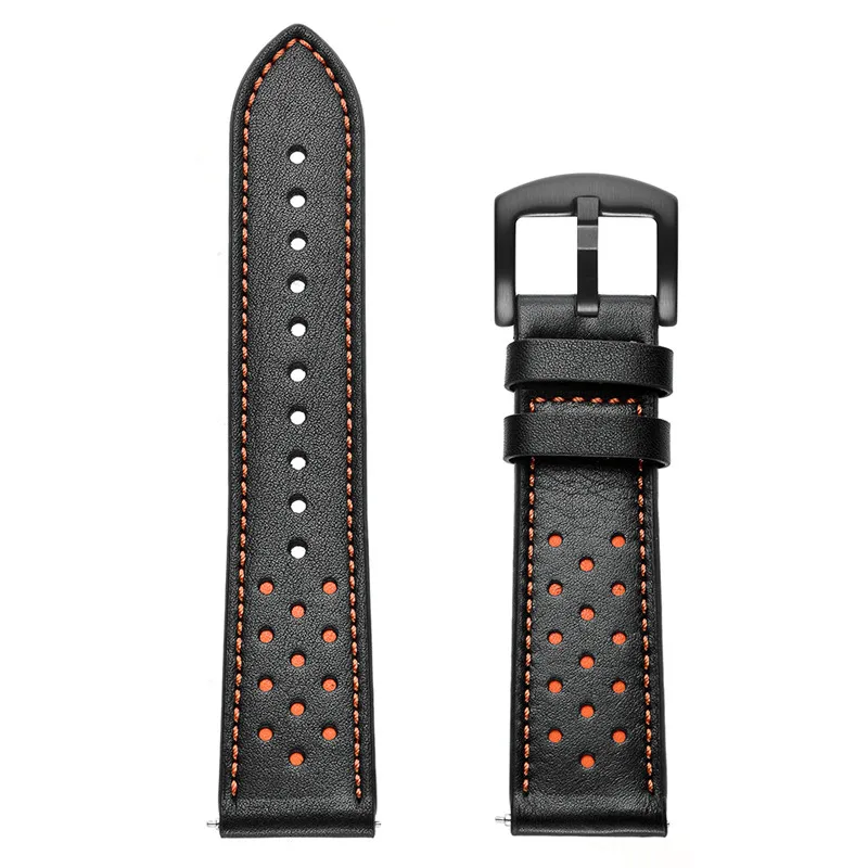 Ремешок для Gear S3 Frontier кожаный браслет Samsung Galaxy watch 46 мм huawei GT 22 Amazfit Stratos|watch strap|bracelet