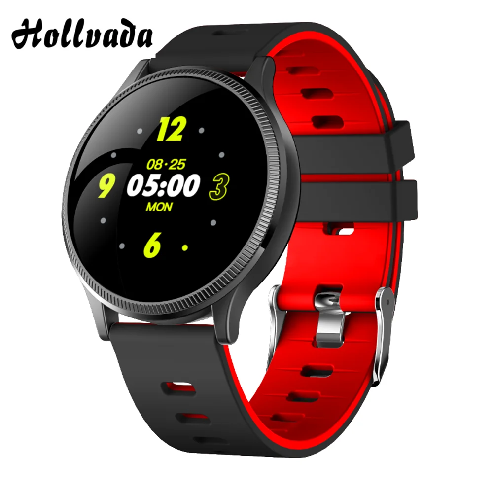 red MK08 спортивные часы здоровья браслет Смарт часы SNS сообщение напоминание измерение уровня кислорода в крови спортивный браслет - Цвет: red