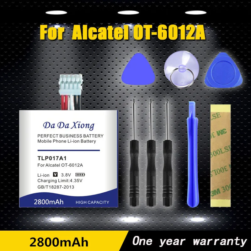 Новый аккумулятор для телефона 2800 мАч TLp017A2 Alcatel One Touch Idol Mini OT6012 6012A 6012W 6012E 6012D S530T
