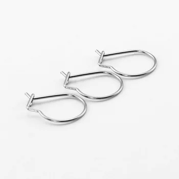 

50pcs 316L Stainless Steel Color Ear Buckle U-shaped Large Earrings Hook DIY Making Earrings Jewelry Suppiles Finding Hoop Women