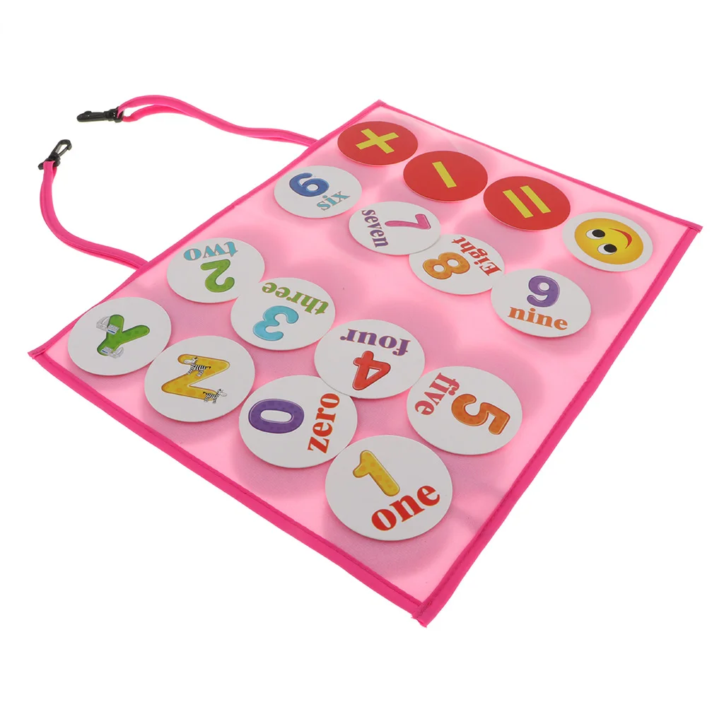 Kids Educational Toys Alphabet Letters Numbers Sticker Cards Hanger Board